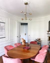 31 Beautiful Parisian Dining Rooms Pink Dining Rooms Dining Room Design Art Deco Dining Room