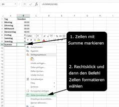 Die summe der stunden am sonntag berechne ich in der zeile für den sonntag. So Kannst Du In Excel Stunden Grosser Als 24 Anzeigen Und Addieren Sciodoo