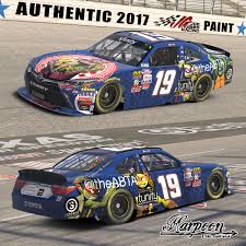 Paint schemes for the no. 2017 Jgr Authentic Matt Tifft The Abta Tmnt Camry Joe Gibbs Racing Racing Camry