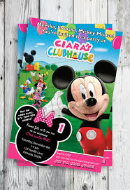 I have one clubhouse invite in my hand. Pin By Susie Salas On Mickey Mouse Clubhouse Birthday Party Mickey Invitations Mickey Mouse Clubhouse Birthday Mickey Mouse Invitation