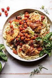 Prosciutto Chicken Parmesan With Garlic Butter Tomato Pasta Half Baked Harvest Recipe Harvest Recipes Half Baked Harvest Recipes Pasta Dishes