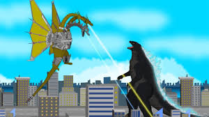 Cartoon picture of pizza coloring page. Godzilla Vs Mecha King Ghidorah Save The Future Animation Youtube