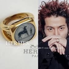 希少 常田大希着用 リング 希少 常田大希 トムウッド Peaky Ring Polished Onyx king
