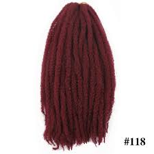 Red / burgundy mix (557) vivid colors (31) view as grid list. Buy Afro Kinky Twist Crochet Hair Braids Marley Braid Hair 18inch Senegalese Curly Crochet Synthetic Braiding Hair Red Online In Vietnam B07j41vq3c
