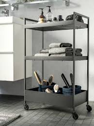 Nissafors Utility Cart Black Ikea Ikea Bathroom Trolleys Small Space Storage