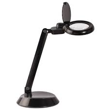 Lamp options may include magnifiers, flexible and articulating arms and exhaust fans for vapor, fume and smoke dispersion or extraction. Ottlite Space Saving Led Magnifier Desk Lamp In Black G97bgc Ffp