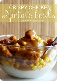 Chicken And Mashed Potato Bowl Kfc Copycat Recipe Recipe Easy Delicious Recipes Food Fast Easy Meals