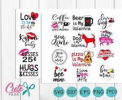Valentine Svg Bundle Valentines Day Quotes Bee Mine Love Bug Love You A Latte More Than Bacon Valentines Svg Valentine Quotes Valentine