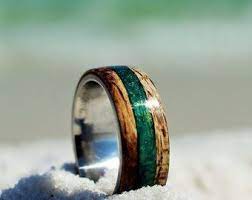 Emerald Mens Wedding Ring Etsy Etsy Wedding Rings Rings Wood Rings