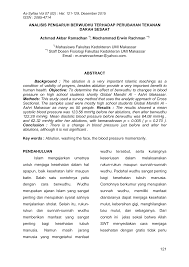 Wudhu adalah salah satu ibadah sebagai syarat sahnya sholat. Http Jurnal Farmasi Umi Ac Id Index Php As Syifaa Article Download 3 Pdf
