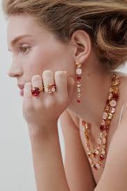 Powder pink Iris post earrings