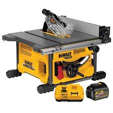 Dewalt Flexvolt 60 Volt Max Lithium Ion Cordless Brushless 8 1 4 In Table Saw Kit With Battery 2ah And Charger Dcs7485t1 The Home Depot Saw Tool Best Table Saw Diy Table Saw