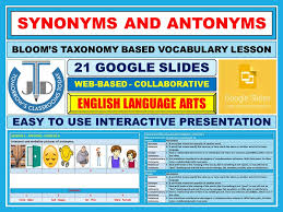 Synonyms And Antonyms 21 Google Slides Teaching Resources Synonyms (other words) for interpret & antonyms (opposite meaning) for interpret. synonyms and antonyms 21 google slides
