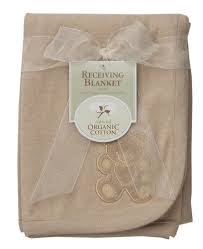 American Baby Company Organic Embroidered Receiving Blanket Mocha 9 99 Receiving Blankets American Baby Baby Receiving Blankets