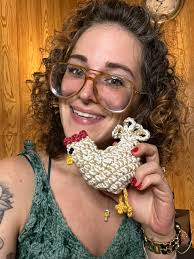 Made this emotional support potato to send to my friend. No pattern, just  winged it lol. Didn't want to spend $9 for a little plain one