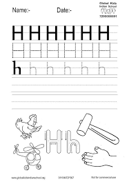 Children Free Printable Worksheet To Learn To Write Alphabet H Color It Draw Free Printable Worksheets Kindergarten Worksheets Printable Printable Worksheets