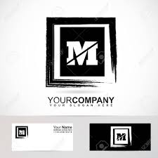 These m names for boys range from the standard and popular names like matthew to the more unique and out of the . Vector Logo Element Template Of Grunge Square Letter M Alphabet Black White Royalty Free Svg Cliparts Vectors And Stock Illustration Image 44659953