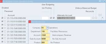 R12 General Ledger Alternate Account Functionality