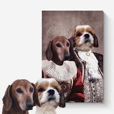 Made by pet loving artists. Custom Canvas Pet Portaits Featuring Your Pet Louvenir