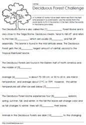 Biome Map Coloring Worksheet Answer Key Deciduous Forest Worksheets Worksheets Worksheets Temperate Deciduous Forest Biomes Project
