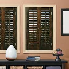 Home Basics Traditional Real Wood Walnut Interior Shutter Price Varies By Size Qstd2336 The Home D Interior Wood Shutters Interior Shutters Indoor Shutters