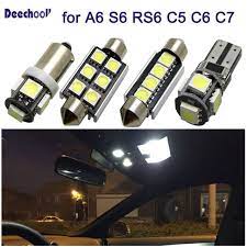 27pcs Car Led Light For Audi A6 S6 Rs6 C5 C6 C7 Sedan Avant 97 16 Canbus Auto Interior Light Kit Dome Reading Lights Car Led Lights Car Led Car Headlight Bulbs