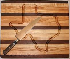 buy texas map hardwood cutting board