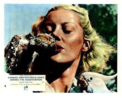 Among The Headhunters Original Lobby Card 1955 Armand & Michaela Denis  portrait