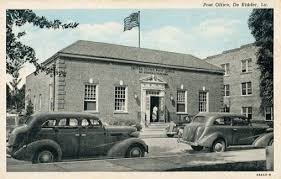 The Old Post Office This Looks To Be An Old Postcard Deridder Louisiana Louisiana History Deridder