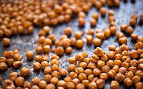 Spicy Oven Roasted Chickpeas Recipe Recipe Oven Roasted Chickpeas Easy Snacks Recipes