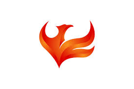 Phoenix logo, phoenix, red bird illustration, leaf, mirror png. Phoenix Bird Logo Grafik Von Hartgraphic Creative Fabrica