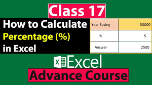 How To Calculate Percentage In Excel In Urdu Hindi Excel Microsoft Excel Calculator