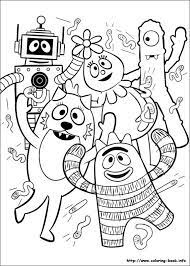 Yo Gabba Gabba Coloring Picture Yo Gabba Gabba Gabba Gabba Love Coloring Pages