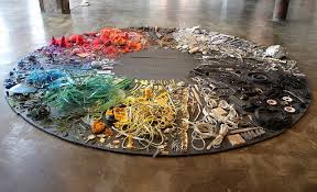 Artist Creates A Color Wheel Filled With Found Objects Collected On Her Daily Walks Color Wheel Found Object Color
