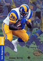 Pittsburgh steelers' running back jerome the bus bettis began his career in the national on the field, jerome's early stellar play with the rams resulted in winning the 1993 nfl rookie of the year award and mvp honors for the los angles rams. Jerome Bettis Cards Rookie Cards And Autographed Memorabilia Guide