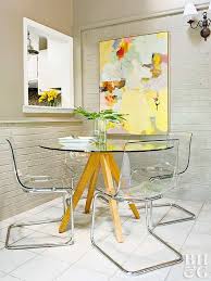 Small Space Solutions For Every Room Dining Room Cozy Glass Dining Table Dining Room Small