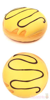 Lindo Squishy Donut Panecillo Con Cobertura Amarilla Y Marron Squishies Pan Con Donut