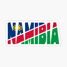 The namibian flag features primary colors of yellow, red, and blue. Namibia Flag Stickers Redbubble
