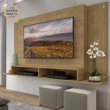 Smart tv crystal 65 polegadas samsung uhd 4k bluetooth hdr. Painel Tv Ate 60 Polegadas Com Suporte E Nichos Tokio Multimoveis Louro Freijo Novo Mundo Mobile