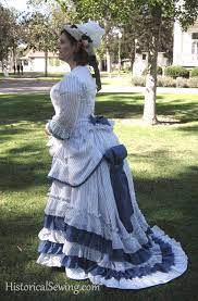 Add a hat, jewelry, and shoes for a complete look. Constructing A Victorian Bustle Dress Historical Sewing