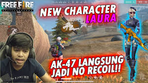 Grab weapons to do others in and supplies to bolster your chances of survival. Karakter Baru Laura Bikin Ak 47 Jadi No Recoil Udah Kayak Ngecheat Free Fire Battleground Youtube