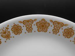 Corelle ware 4 butterfly gold vintage saucers/plates. Corelle Butterfly Gold Patterned Dinnerware Set Of 4 Treasures Under Sugar Loaf Antiques Collectibles Home Decor And More
