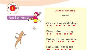 Tunjukkan baris lagu yang memiliki pola yang sama. Pelajari Ini Lagu Cicak Di Dinding