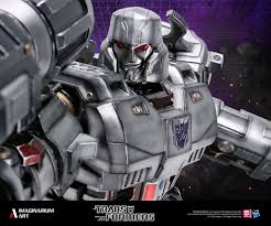 Megatron was a war machine constructed by, the quintessons to lead the decepticon faction, built primarily for war. G1 Megatron With Wrecked Ironhide Statue Official Images And Details From Imaginarium Art