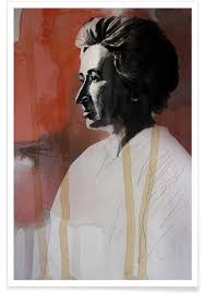 She rose up in an armed revolt to bring about a communist revolution in germany, but the revolt failed and she was killed. Rosa Luxemburg Painting Poster Juniqe