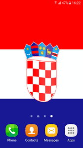 Di tengahnya terdapat lambang kroasia. Bendera Kroasia 3d Wallpaper For Android Apk Download