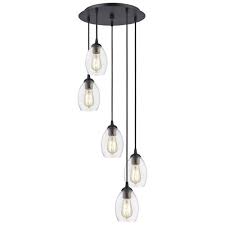 Krystal ice olde bronze transitional clear glass oval pendant light. Bronze Multi Light Pendant With Clear Oblong Glass And 5 Lights At Destination Lighting Multi Light Pendant Pendant Lighting Ceiling Pendant Lights