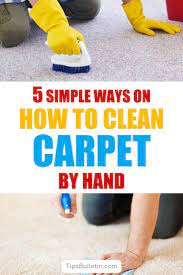 5 Simple Ways On How To Clean Carpet By Hand How To Clean Carpet Carpet Stain Cleaner Cleaning Hacks