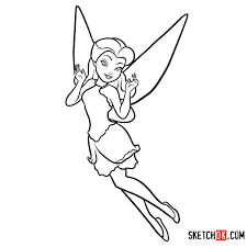 How To Draw Rosetta The Garden Fairy Disney Fairies Sketchok First draw a vertical line down the middle of the face. how to draw rosetta the garden fairy