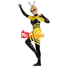 Queen bee leather mask miraculous ladybug yellow black cosplay domino cartoon joker ladybird masks costume halloween carnival masquerade. Costumes Reenactment Theater Costumes Miraculous Ladybug Cosplay Accessories Queen Bee Miraculous W Miraculous Box